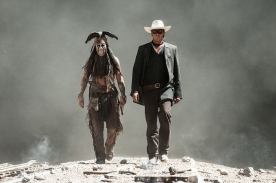 JohnnyDepp, Armie Hammer in THE LONE RANGER